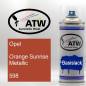 Preview: Opel, Orange Sunrise Metallic, 598: 400ml Sprühdose, von ATW Autoteile West.